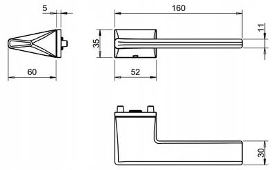 Image de Poignée Tupai 4130 5RE-142 Nickel Perle Design Moderne