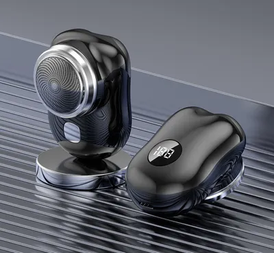 Produktbild von Mini Rasierer,Mini Shave Tragbarer Elektrorasierer mit Display,Elektrischer Rasierer Herren,Leichter Taschenrasierer, USB Wiederaufladbare für Familien, Reisen (Schwarz)