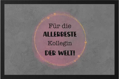 Produktbild von Für die allerbeste Kollegin der Welt Fußmatte Büro Abschiedsgeschenk Lieblingskollegin Abschied