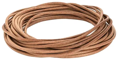 Image de Corde en Cuir Marron Ø5 mm x 10 m Cuir