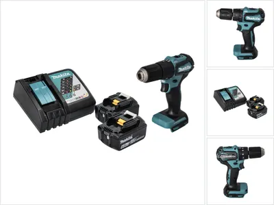 Produktbild von Makita DHP 483 RG Akku Schlagbohrschrauber 18 V 40 Nm Brushless + 2x Akku 6,0 Ah + Ladegerät
