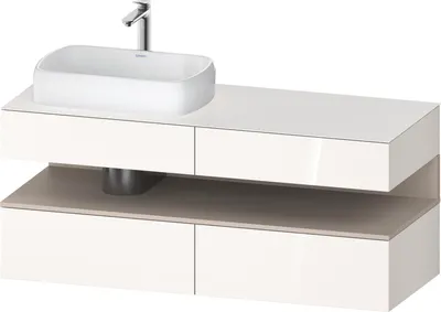 Produktbild von DURAVIT QA4765091220010 QTG KWTU WH Ek. 1400x550x600 Wß Hgl.