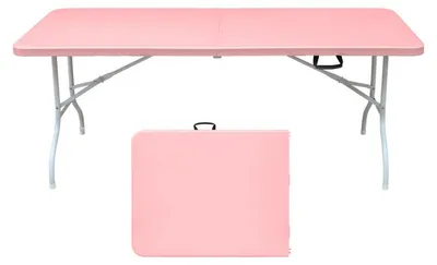 Immagine prodotto di Tavolo pieghevole, tavolo da campeggio pieghevole, aspetto marmo, 180 cm