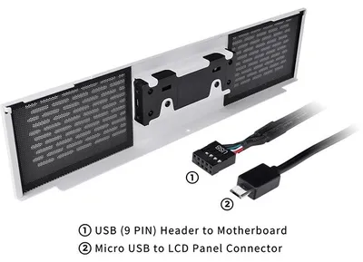 Imagen del producto de Kit de panel LCD para The Tower 500 (blanco)