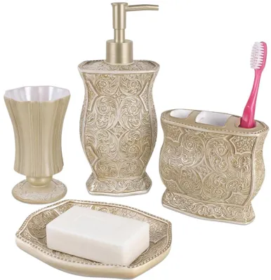 Immagine prodotto di Set di accessori da bagno Victoria, collezione Victoria, composto da 4 pezzi