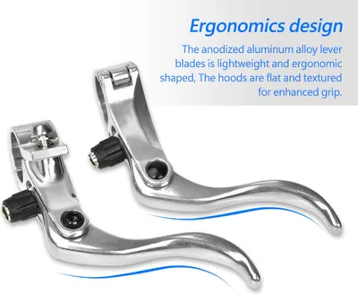Zdjęcie produktu dla 1 para uchwytów kierownicy ze stopu aluminium 24 mm do rowerów górskich Akcesoria rowerowe (srebrne)