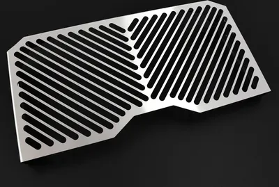 Produktbild von ZIEGER Kühlerabdeckung kompatibel mit Kawasaki Z 750 S Clean silber
