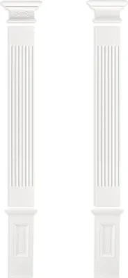 Produktbild von Kapitell für Pilaster | vorgrundierte Oberfläche | Wanddekor | Barock | Stuck | schöner Wohnen | weiß | Polyurethan| 311 x 165 mm | PL264
