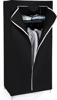 SONGMICS Kleiderschrank Stoffschrank mit Kleiderstange