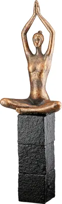 Produktbild von Gilde Skulptur, Frau, "Movement", Kunstharz, bronzefarben, VE 2, L. 6.5 cm, B. 11 cm, H. 34.5 cm 58136 4063387581360