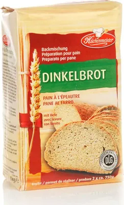 Produktbild von Friesinger Mühle Küchenmeister Dinkel Brot Backmischung 1000g