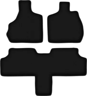 Produktbild von Wielganizator Velours-Autoteppiche – passend für Chrysler Voyager IV (7 Personen, Bj. 2000-2008) –  schwarz, passgenau, mit Befestigungen set 4 Stk.