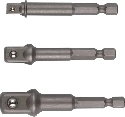Produktbild von HiKOKI Adapter Set 1/4 Zoll Sechskant auf 1/4, 1/2, 3/8 Zoll Vierkant 3-teilig, für Stecknüsse