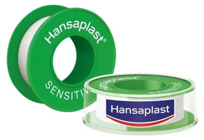 Produktbild von Hansaplast Fixierpflaster Sensitive - 5 m x 1,25 cm - 4005800169199 | Packung (5 m)