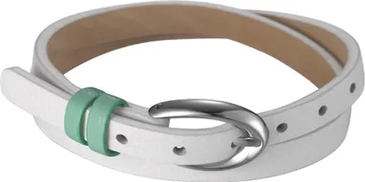 Produktbild von Esprit Armband Lederband Edelstahl Weiß Silber 38cm Dornschließe ESBR11336D380