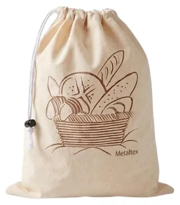 Produktbild von Metaltex 239243 Sac à Pain Coton Blanc 34 x 43 cm, Anzahl: 1 Stück