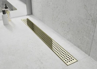 Zdjęcie produktu dla Mexen Flat 360° M08 odpływ liniowy obrotowy 100 cm, złoty - 1525100-40