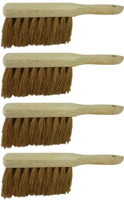 Produktbild von Novaliv 4x Handfeger Kokosborsten Besen Kokos Handbesen Auto Kehrwisch Industriehandfeger Schneefeger Schneebesen Hand brush Dust pan