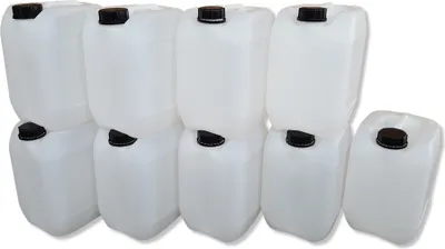 Produktbild von 9 Stück 10 Liter Kanister, Wasserkanister Farbe natur lebensmittelecht DIN51 (9x10knn51)