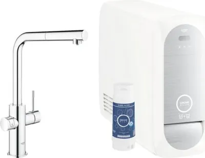Obrázok produktu pre Dřezová batéria s filtračnou funkciou GROHE Blue Home chróm 31927001