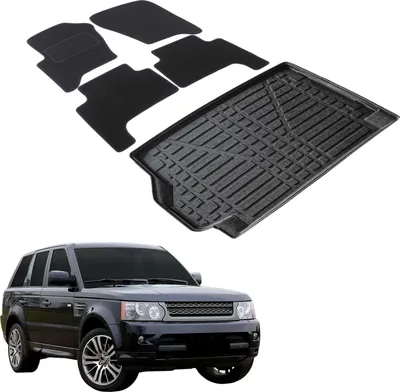 Image de Ensemble Tapis Velours Sur Mesure et Coffre TPE pour Land Rover Range Rover Sport 2005-2012