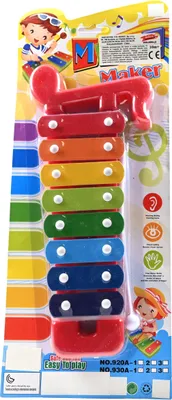 Produktbild von Buntes Xylophon für Kinder Musikinstrument Glockenspiel 8 Töne Lernspielzeug Kreativ