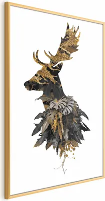 Produktbild von Posterpapier Poster - Forest Deer 29.7x42 cm Tiere b-C-0406-ao-a