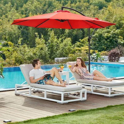 Produktbild von SONGMICS Sonnenschirm Ø 300 cm Sonnenschutz UPF 50+