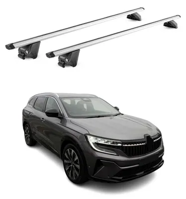 Produktbild von Dachträger Grundtäger für Renault Espace 2023-2025 100kg Alu Silber 2tlg ABE, KI-generiertes Bild