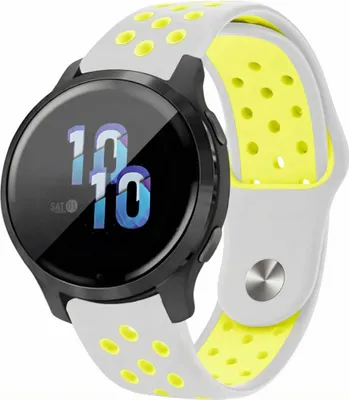 Image de imoshion Bandeau de sport en silicone - Connecteur universel 22 mm - Gris clair et jaune néon