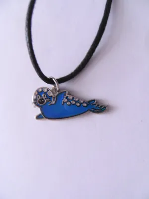 Produktbild von Stimmungskette Seehund, winkend, Robbe Kette Anhänger Modeschmuck Ketten Geschenke Schmuck
