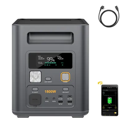 Produktbild von AFERIY P180 Pro Powerstation 1800W 1024Wh LiFePO4 Solargenerator, Erweiterbar bis 5120Wh, App-Steuerung, USV unter 10 ms