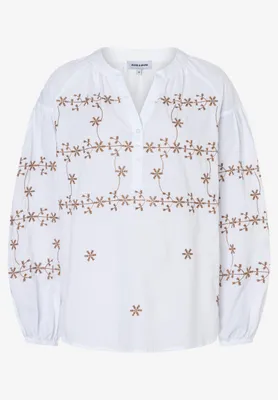Produktbild von MORE & MORE Embroidered Tunic Blouse white 42