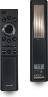 Two views of a Samsung TV remote control against a white background.