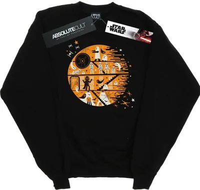 Produktbild von Star Wars - "Death Star" Sweatshirt für Herren BI49392 (S) (Schwarz)