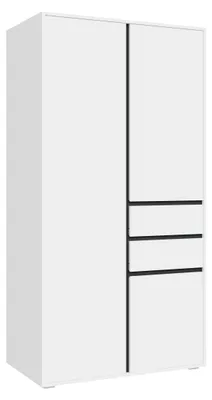 Produktbild von Garderobenschrank Kleiderschrank Falun | weiß