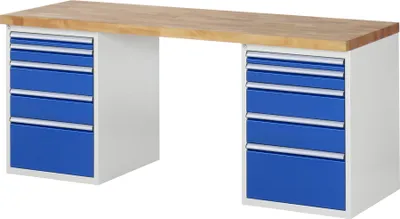 Produktbild von Rau Werkbank 7511A3, B2000xT700xH840mm, 10x Schublade-TA