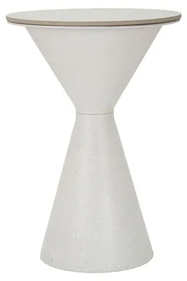 Immagine prodotto di Tavolino White Double in ferro e ceramica bianco Ø 44,5 x 63 cm
