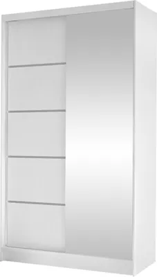 Produktbild von MIRJAN24 Schiebetürenschrank Diego III, Kleiderschrank, Stilvoll Schlafzimmer Garderobenschrank (Farbe: Weiß)
