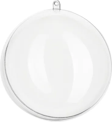 Produktbild von vbs Acrylkugel Ø 14 cm, glasklar, teilbar, mit Aufhängeöse zum Basteln und Dekorieren