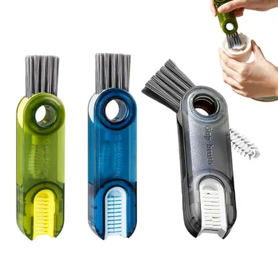 3-in-1 Reinigungsborstelset, 3 Stück, für Flaschen & Deckel