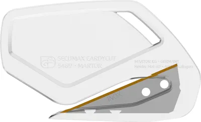 Produktbild von MARTOR 10 x Sicherheitsmesser, Verdeckte Klinge, SECUMAX CARDYCUT, Profi Cuttermesser, Leicht, Kunststoff, Rechts- & Linkshänder,