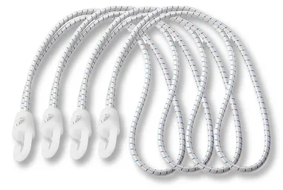 Produktbild von Spanngummi mit Haken, 15 cm, 4er Set, für Bootsport