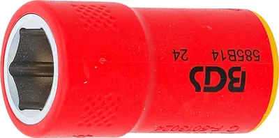 Produktbild von VDE-Steckschlssel-Einsatz Sechskant | Antrieb Innenvierkant 10 mm (3/8") | SW 14 mm