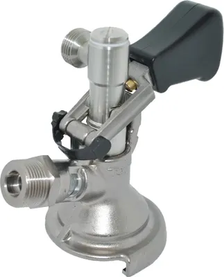 Produktbild von Zapfkopf - Keg Verschluss, Kombi - Fitting, seitlicher Ausgang (Thekenanstich)