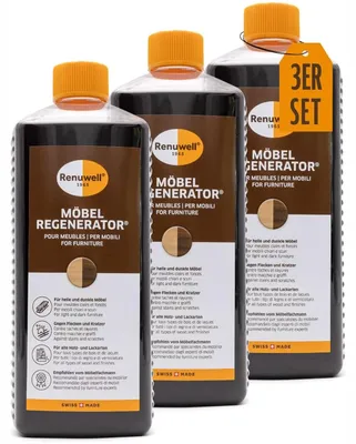 Produktbild von Renuwell Möbel-Regenerator Holzpflege Reinigungsmittel Spar-Sets 3 x 1 Liter