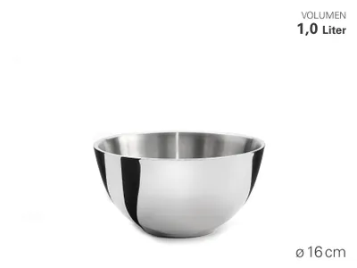 Produktbild von Karl Weis Schüssel doppelwandig 16 cm, Edelstahl