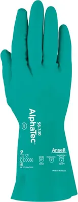 Produktbild von Ansell Handsch. AlphaTec 58-330,Nitril, grün, Gr. 7
