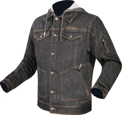 Image de Veste LS2 "Oaky" pour hommes, matière : Premium Denim B taille M, noir