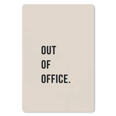 Produktbild von MuchoWow® Mauspad Mousepad Zitate - Außer Haus - Beige 40x60 cm - Mousepads - Maus Mat - Pad - Mausunterlage - Schreibtisch Accesoire